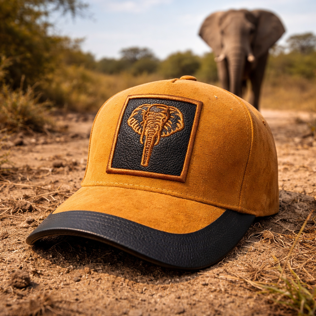 Elephant Leather Look Cap