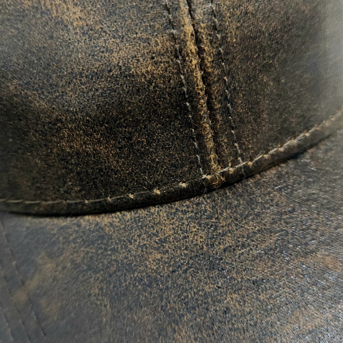 Plain Leather Look Cap