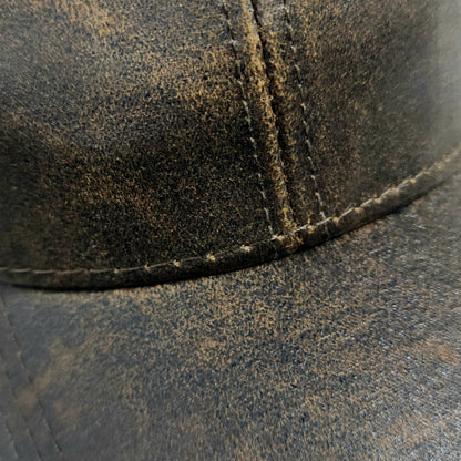 Plain Leather Look Cap