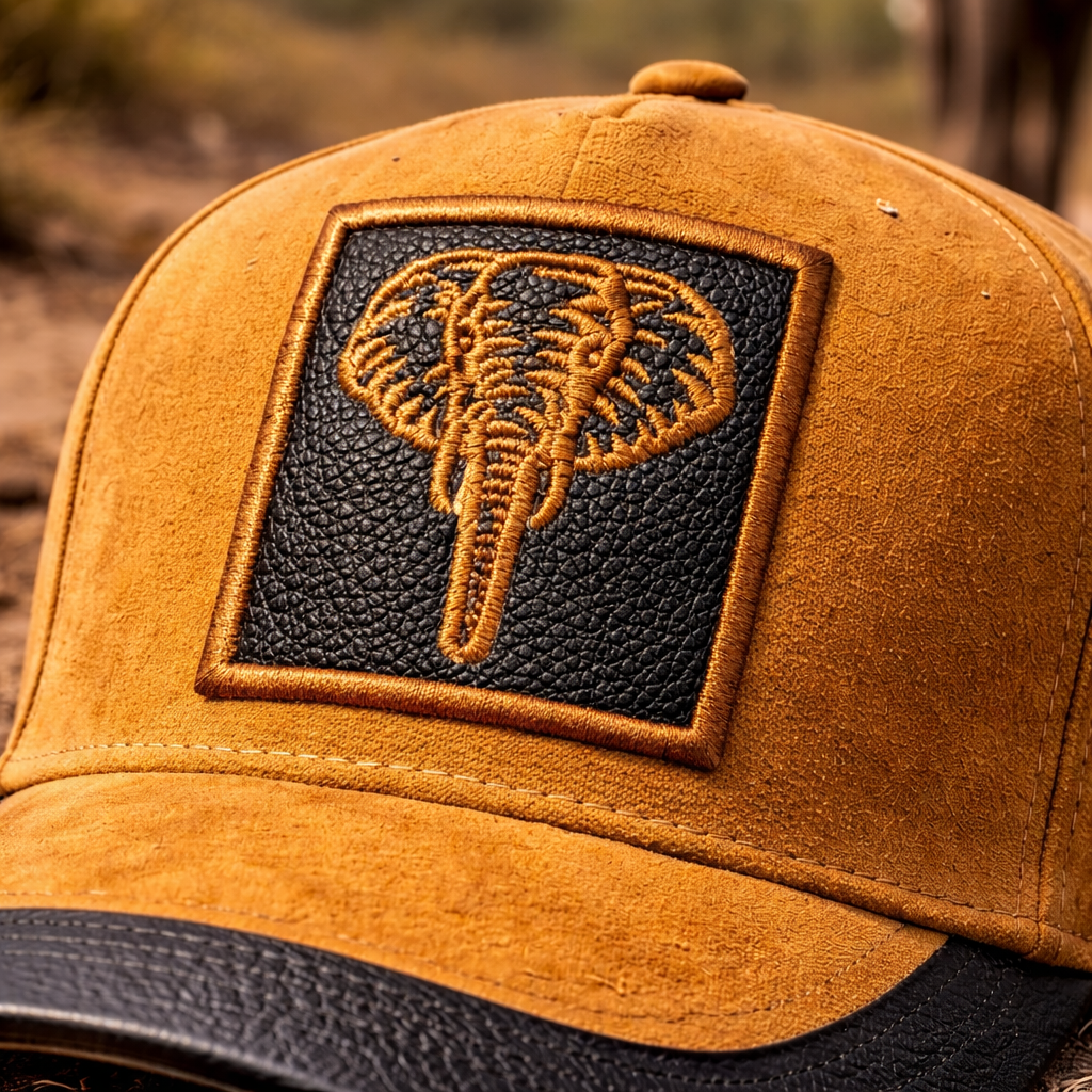 Elephant Leather Look Cap