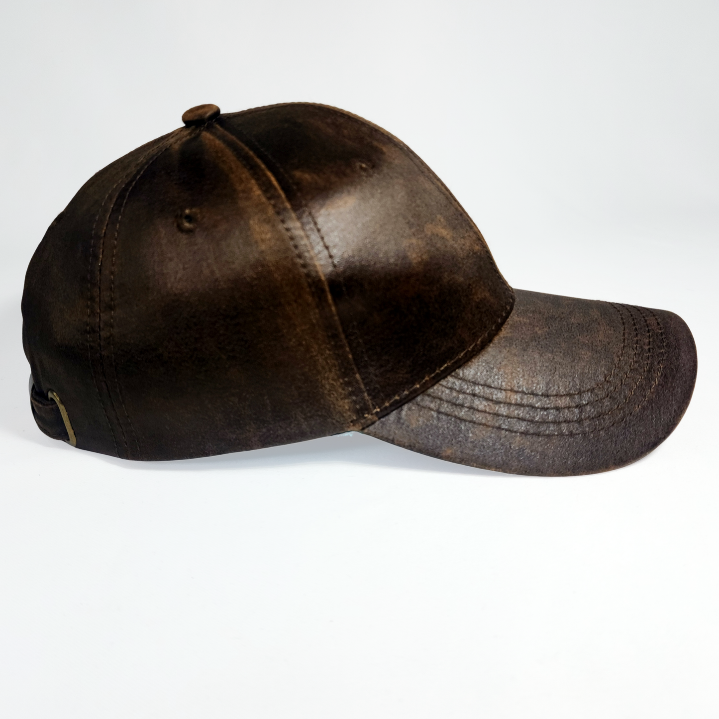 Plain Leather Look Cap