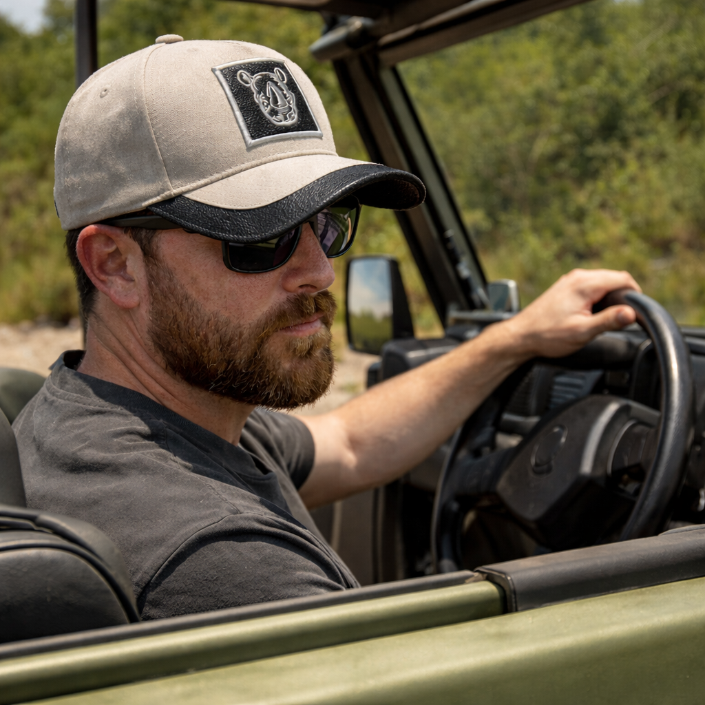 Rhino Leather Look Cap