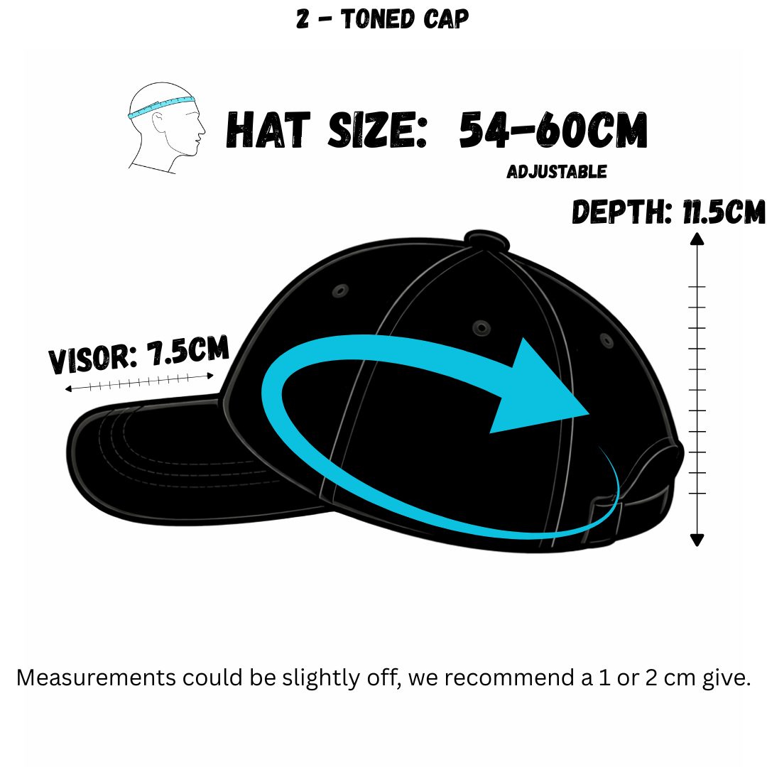 Two-Toned Fabric Cap - 3 options
